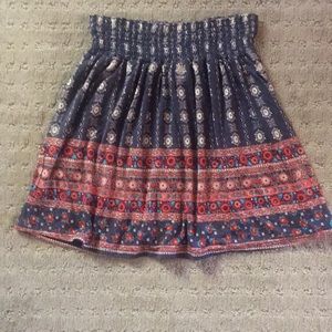 🍂🍁High-waisted floral skirt, size XS